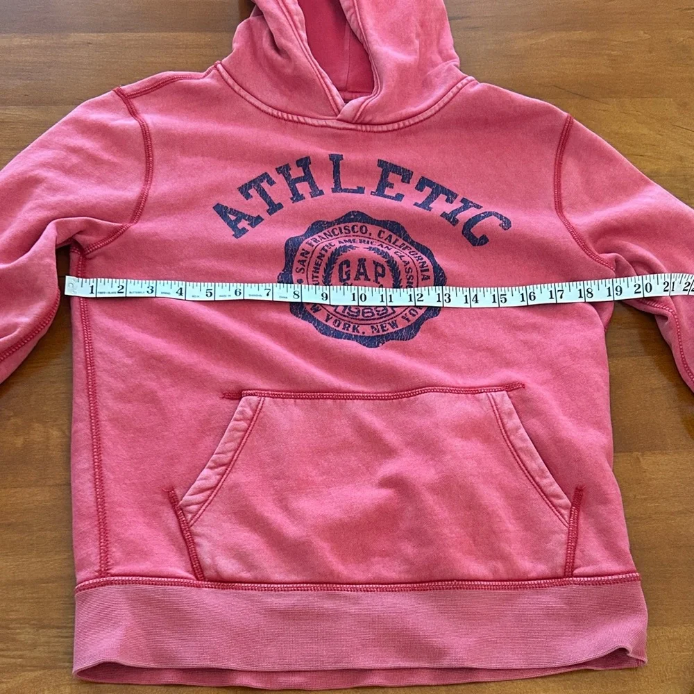 GAP Kids Athletic Logo Pullover Hoodie red